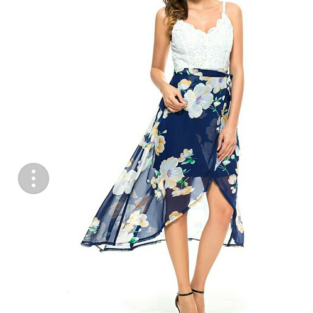 High low backless summer dress